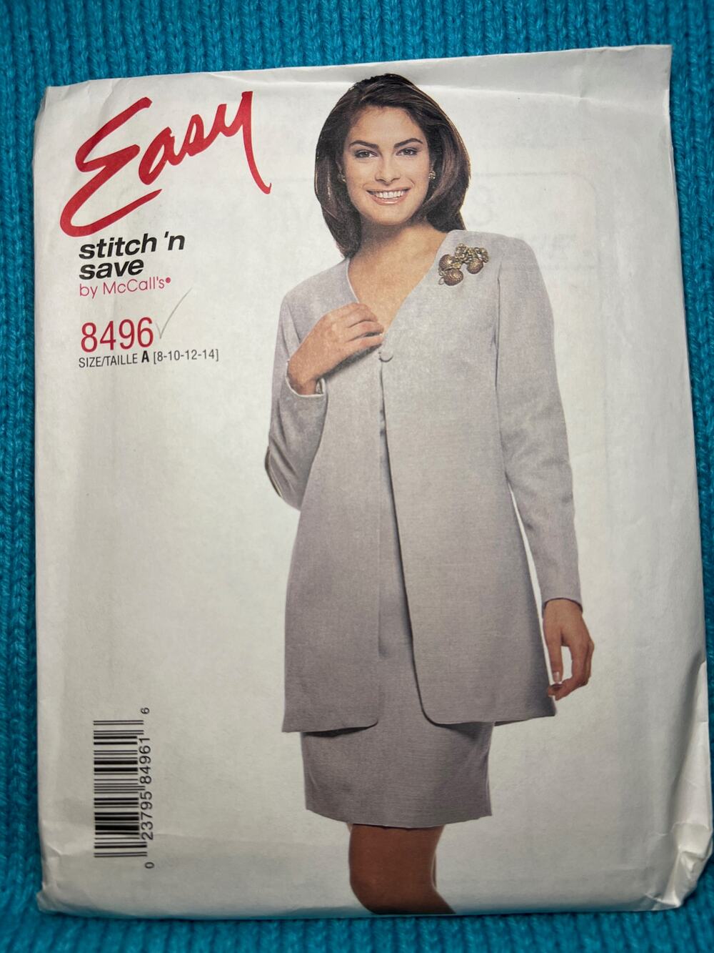 McCalls 8496 Sewing pattern dress blazer size 8 10 12 14